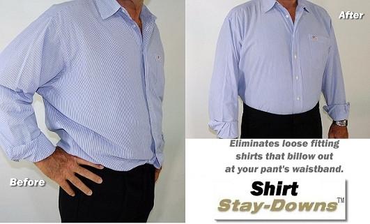 Hold-ups Stay-Downs Dress Shirt Stays Y-style With Patented No-slip Metal  Clips